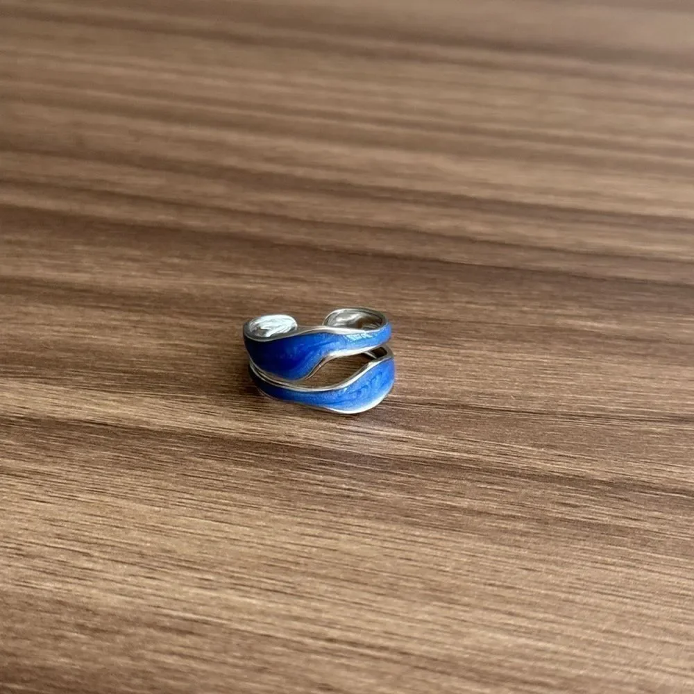 Blue wave Ring Q973